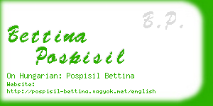 bettina pospisil business card